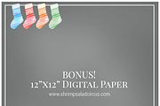 Watercolor Christmas Stockings, an Illustration by Shrimp Salad Circus (Thumbnail 5 of 5)