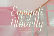 Enfiyali Alovelly Love Modern Script, a Script Font by Denustudios (Thumbnail 1 of 13)