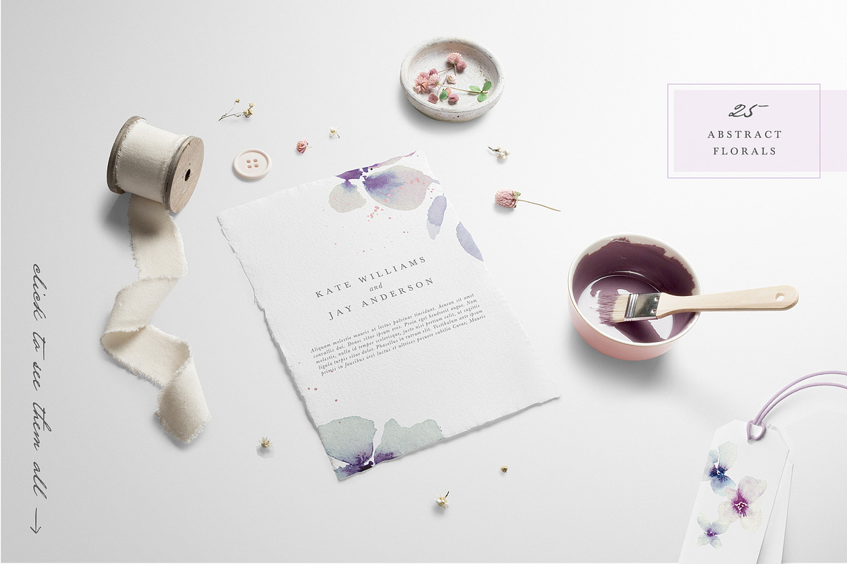Abstract Watercolor Florals, an Illustration by Greta Ivy (Photo 2 of 7)