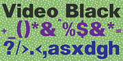 Video Black, a Sans Serif Font by Wooden Type Fonts (Thumbnail 1 of 5)