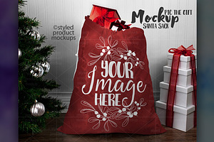 Santa Sack Mockup