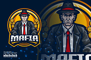 Mafia Mascot Esport Logo, a Branding & Logo Template by prps.std (Thumbnail 1 of 3)