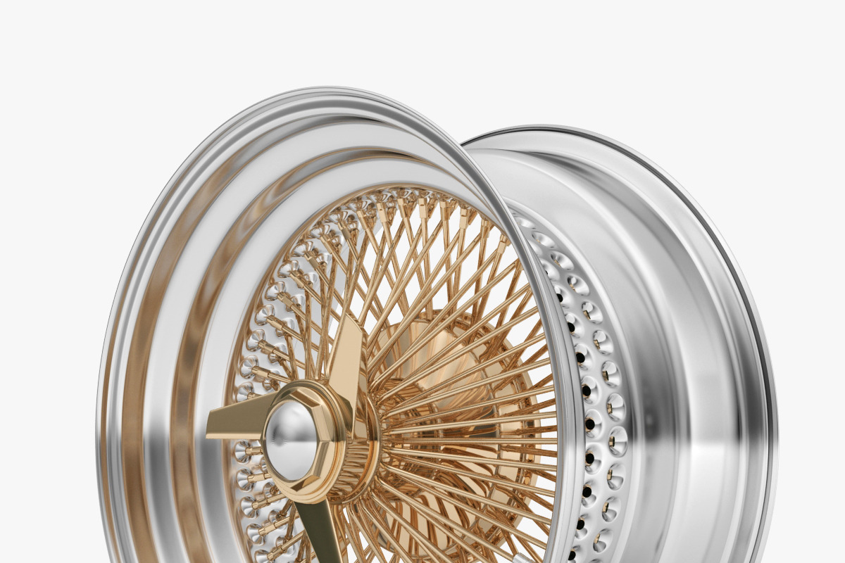 100 Spoke Wire Wheel Rim, a Cars & Vehicle 3D Model by Alartimodels (Photo 2 of 15)