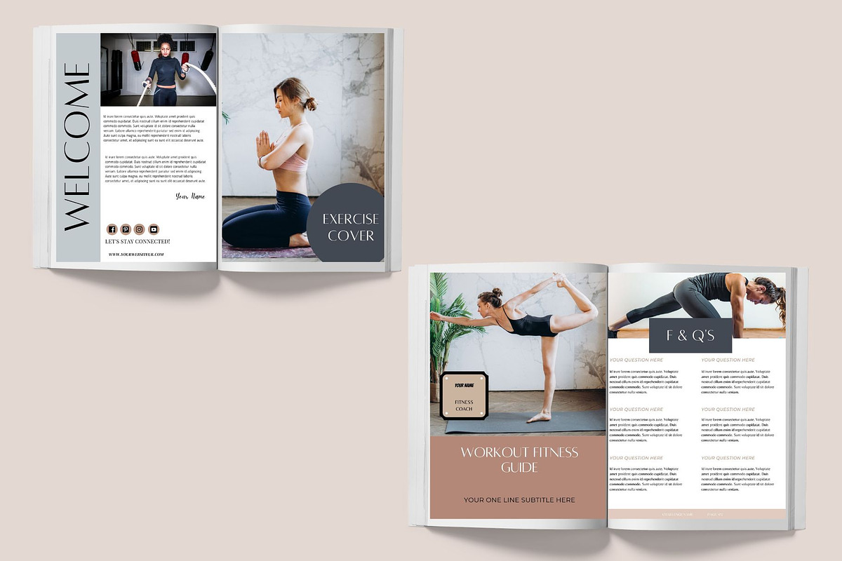Fitness Program - Ebook Template, a Magazine Template by Deepa Template ...