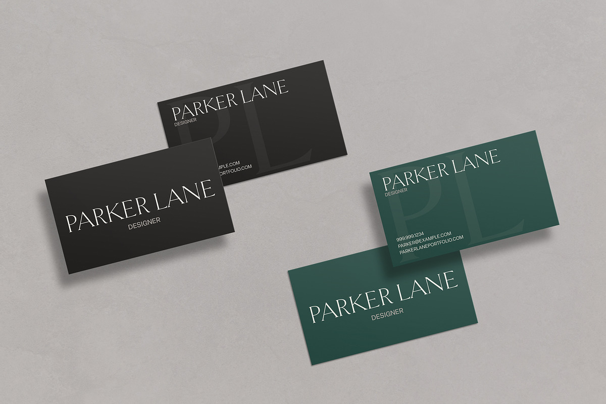 Parker Business Card Template, a Business Card Template by Franklin Lane (Photo 5 of 7)