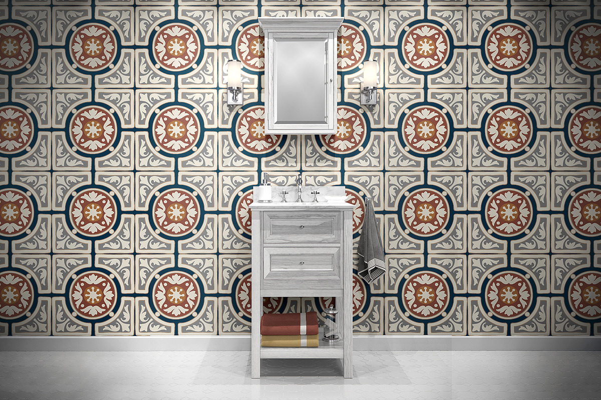 Mediterranean Tile Seamless Pattern, a Pattern Graphic by StudioGlouna (Photo 2 of 6)