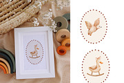 Boho nursery watercolor clipart, an Animal Illustration by Pattern + watercolor (Thumbnail 4 of 10)
