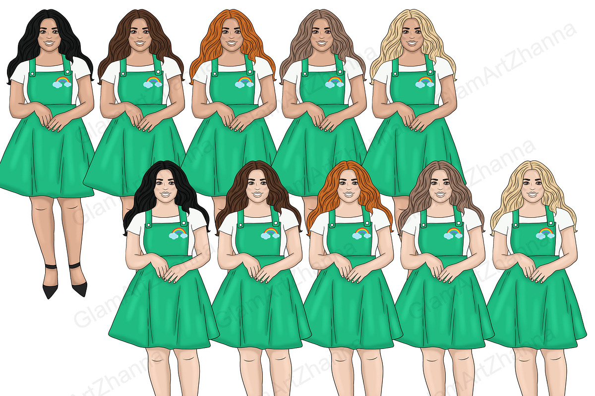 Saint Patrick's Day Clipart, a Seasonal Illustration by GlamArtZhanna (Photo 4 of 5)
