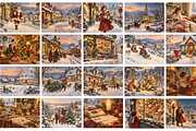 Illustrated Christmas Postcards, a Seasonal Illustration by MarisoArt (Thumbnail 4 of 7)