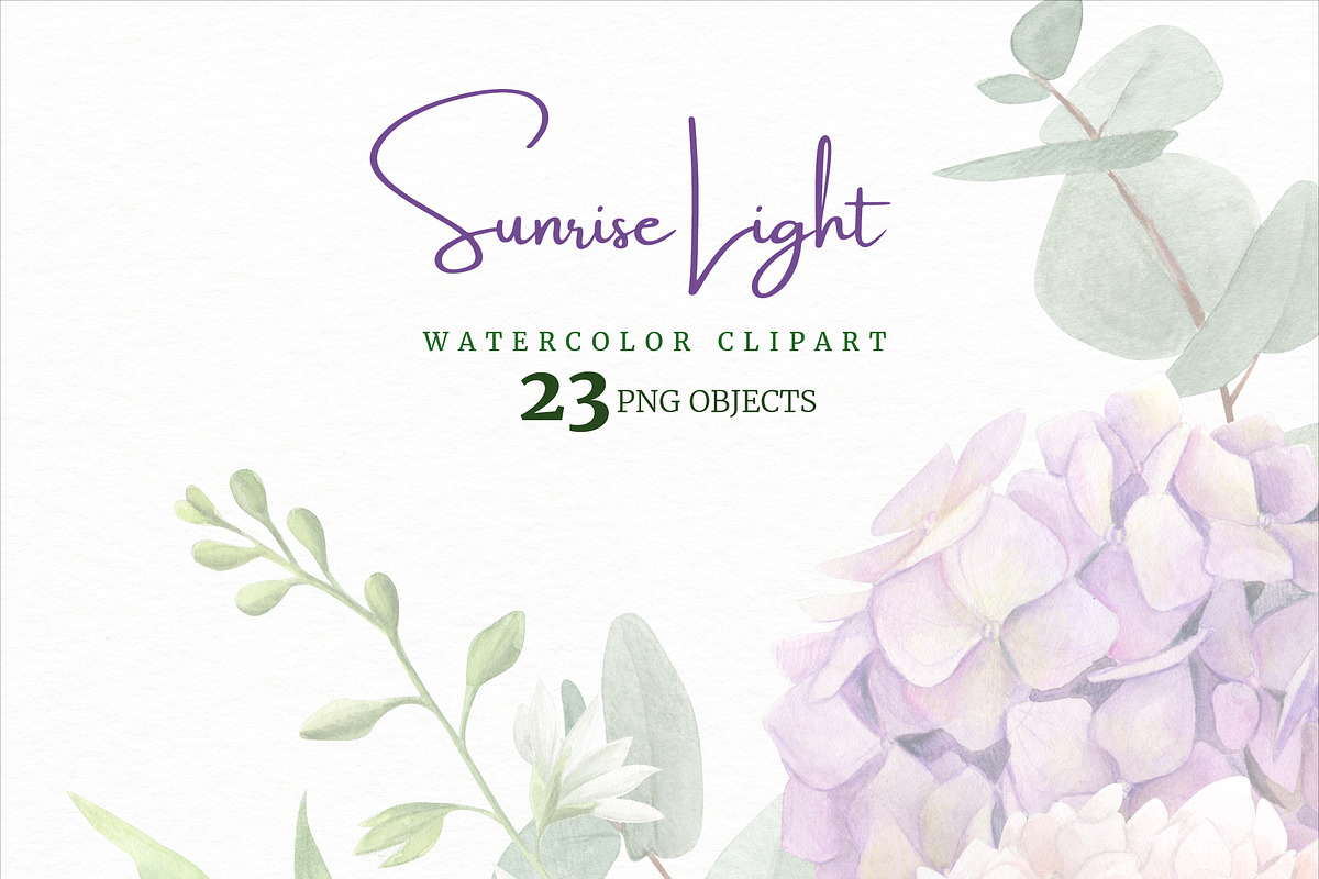 Watercolor Floral Collection, an Object Graphic by JSolomatina (Photo 5 of 5)