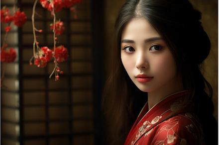 Dynamic Asian women street. Generate, a Beauty & Fashion Photo by Ylivdesign