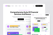 Weave - Finance Landing Page, a Landing Page Template by SquidPixey (Thumbnail 2 of 5)