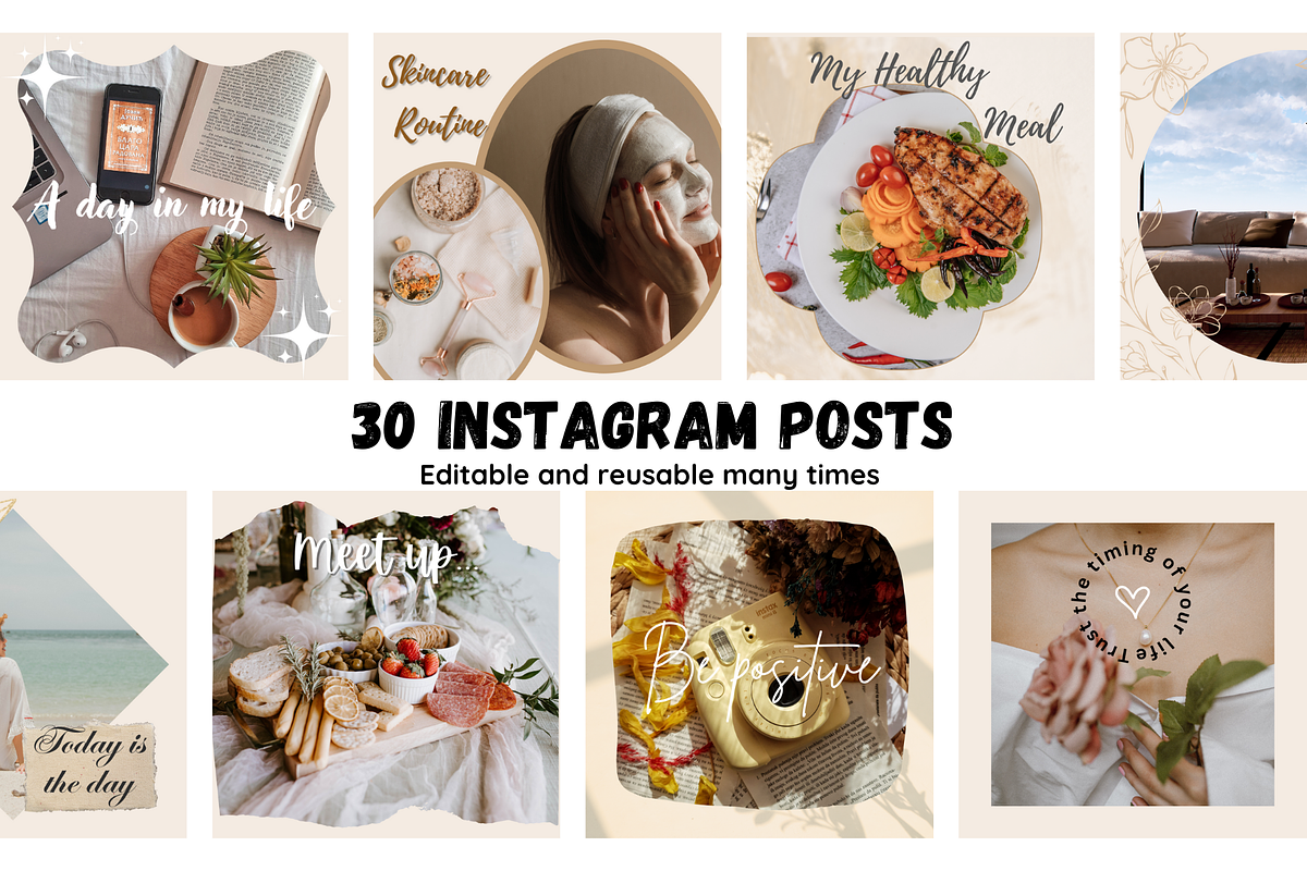 Aesthetic Instagram Template, a Templates & Theme by EffahArt (Photo 2 of 5)