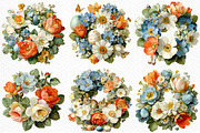Floral Easter Wreath Clipart Png, an Illustration by Craft Nest (Thumbnail 6 of 8)