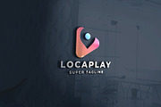 Location Pin Play Button Logo, a Branding & Logo Template by Design_Planet (Thumbnail 1 of 2)