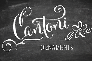 Cantoni Ornaments Font