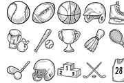Sports Equipment Collection, an Object Graphic by nikagraphic (Thumbnail 2 of 3)