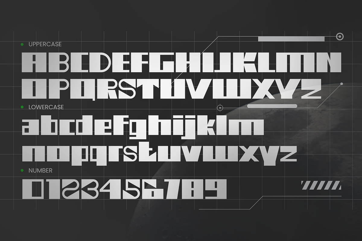 Areocheck Techno Fonts Three Styles, a Font by Erifqizefont (Photo 4 of 15)