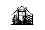 Greenhouse Growth Silhouettes, an Illustration by hafijul (Thumbnail 10 of 14)