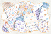 Whimsical threads watercolor clipart, a Decorative Illustration by susie-p-art (Thumbnail 11 of 14)
