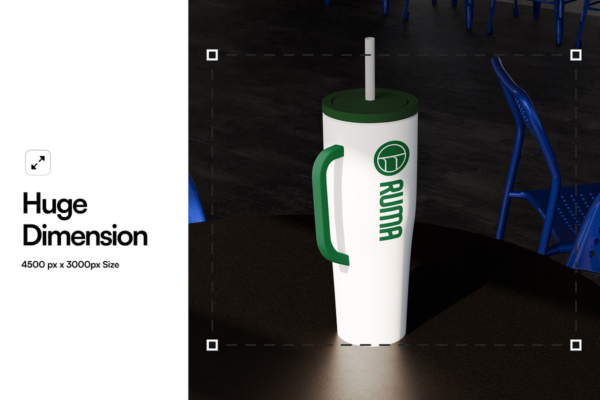 Cold Coffee Cup Mockup, a Packaging Mockup by SLAB! Design (Photo 2 of 5)