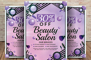 Elegant Beauty Salon Flyer Template, a Graphic by graphicforest