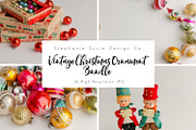 Vintage Christmas Ornament Bundle, a Mockup by Susie Design Co (Thumbnail 1 of 3)