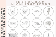 62 Instagram Story Icons Hand Drawn, a Social Media Template by Masters of Instagram (Thumbnail 1 of 9)