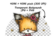 Whimsical Spring Girl Sunflower, an Illustration by one-touch (Thumbnail 17 of 17)