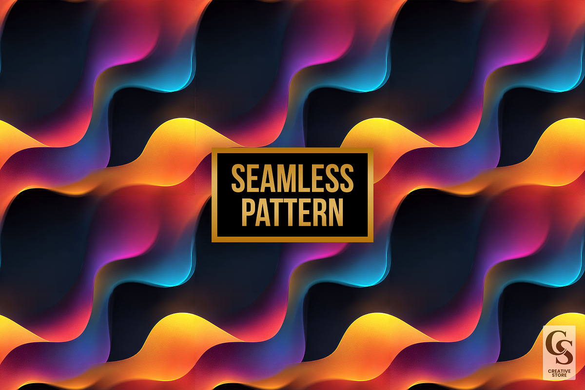 3D Fluid Gradient Digital Papers, a Pattern Graphic by Creative Store (Photo 3 of 5)