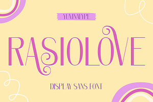 Rasio Love, a Sans Serif Font by yumnatype