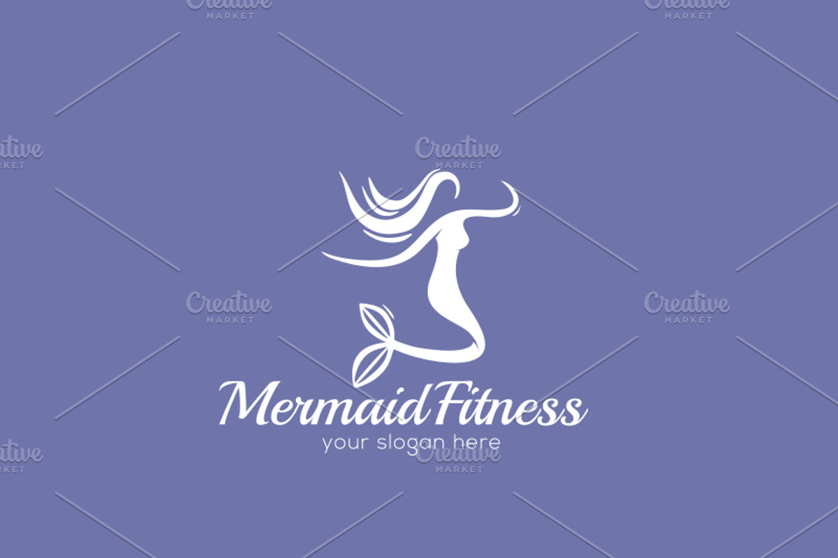 Mermaid - Fitness Logo Template, a Branding & Logo Template by Zlaws (Photo 3 of 3)