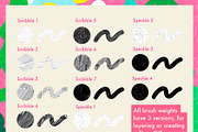 Illustration Brush Pack, a Brush Add-On by LydiahillIlustration (Thumbnail 5 of 9)