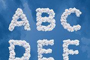 Cloud Letters Set, an Object Graphic by Kotulsky Mockups (Thumbnail 2 of 6)