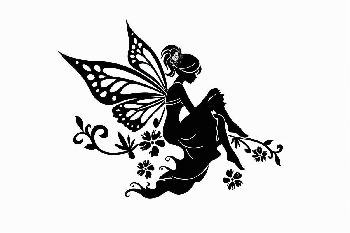 Silhouette of a fairy with delicate, an Illustration by Amazin_art (Photo 11 of 13)