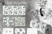 Dark Forest Monochrome Patterns, a Pattern Graphic by KomannaArt (Thumbnail 3 of 7)