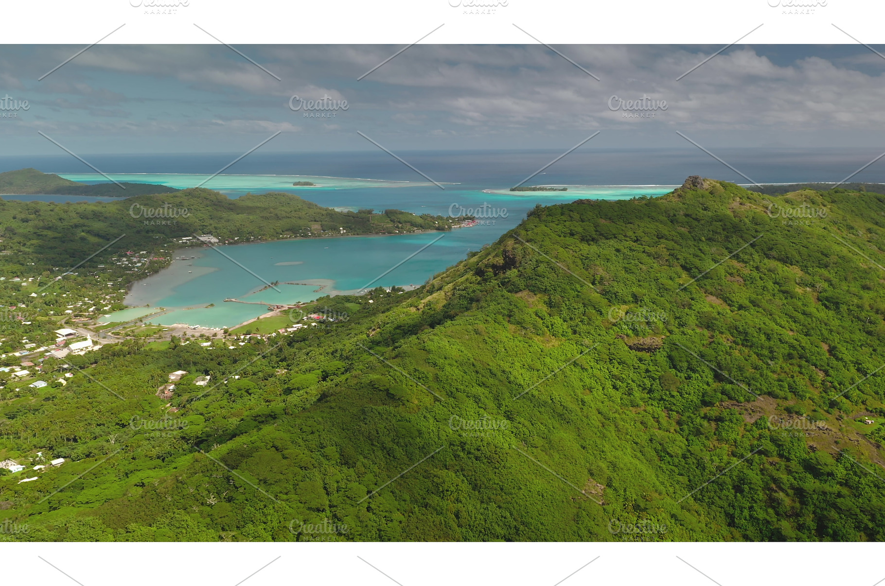 Tropical island landscape showing, a Nature Photo by Goinyk