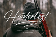 Hunterlost Modern Signature Font, a Script Font by Letterena Studios Script (Thumbnail 1 of 15)