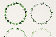 Vector Watercolor Wreaths (brushes), an Object Graphic by Heartmade by Claudia (Thumbnail 2 of 3)