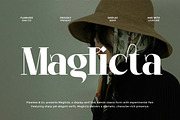 Maglicta - Display Serif Font, a Sans Serif Font by Flawless And Co (Thumbnail 1 of 10)