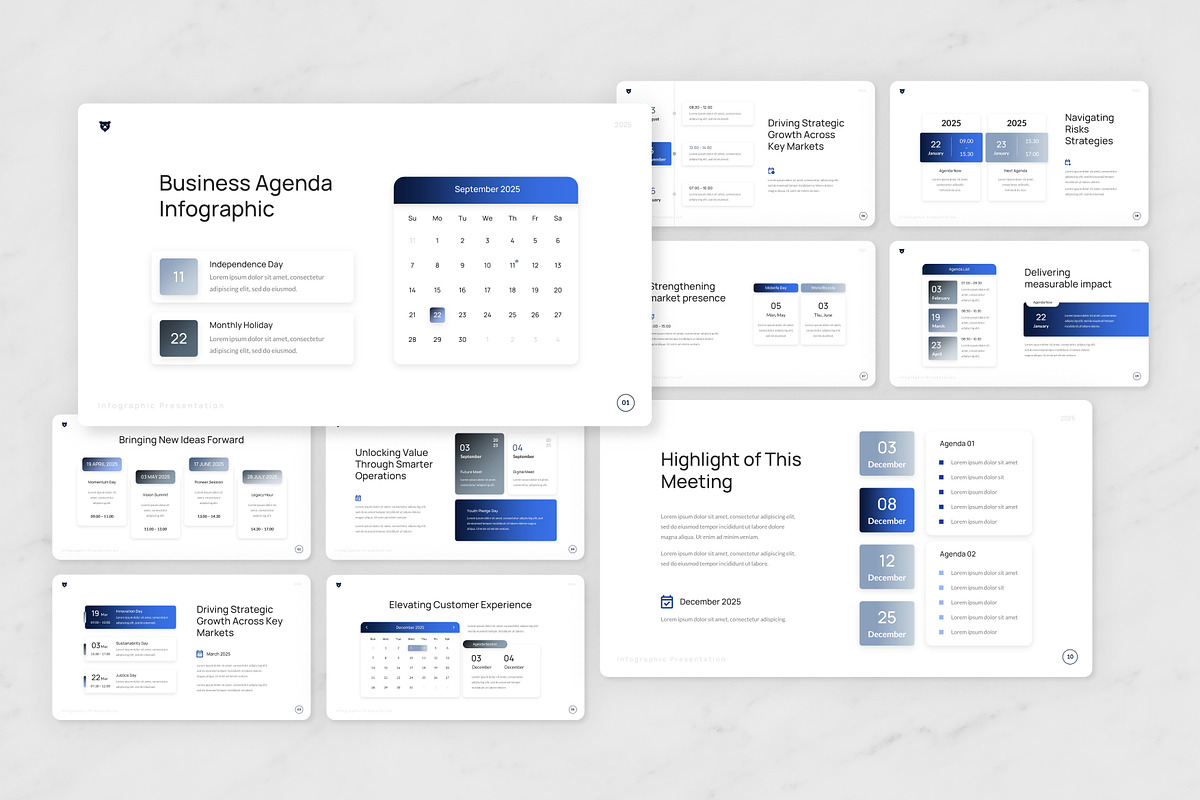 Business Agenda PowerPoint, a Presentation Template by Antstheme (Photo 3 of 3)