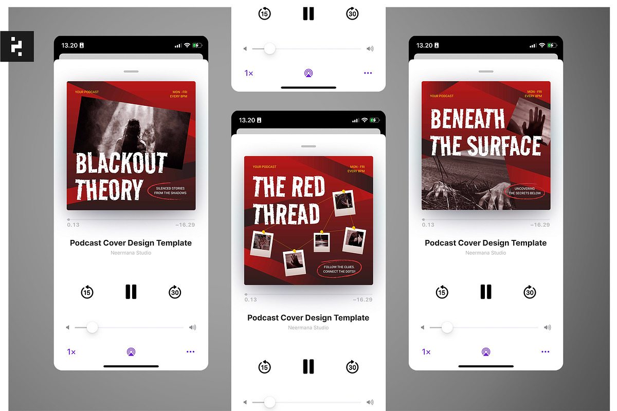 Conspiracy Podcast Cover, a Social Media Template by Neermana (Photo 1 of 4)