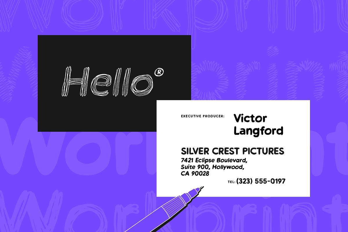 Workprint – A Hand-drawn Sans Serif, a Sans Serif Font by Wingsart Studio (Photo 10 of 12)