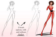 Professional brushes female figure, a Brush Add-On by Elenbushe (Thumbnail 2 of 6)