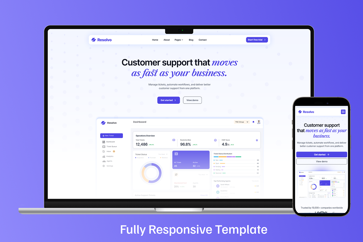 Resolvo - Technology Figma UI Kit, an UI Kit Template by TNCFlow (Photo 5 of 5)