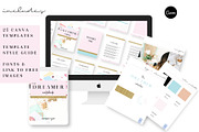 Dreamer Canva Workbook Templates Set, a Magazine Template by VanessaRyan.co (Thumbnail 1 of 4)