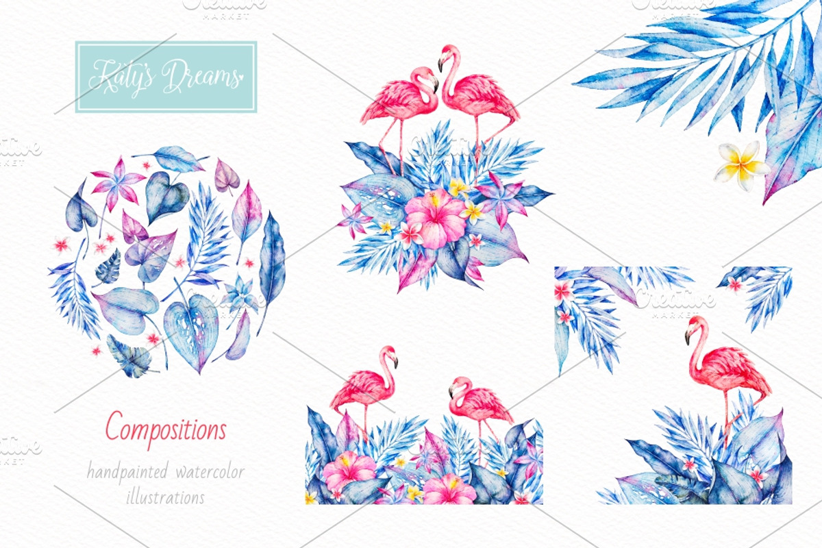 Tropical Paradise. Watercolor, an Animal Illustration by Ekaterina Mikheeva (Photo 4 of 6)