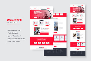 Corporate Website Template, a Websites & App Template by pixelcreatx