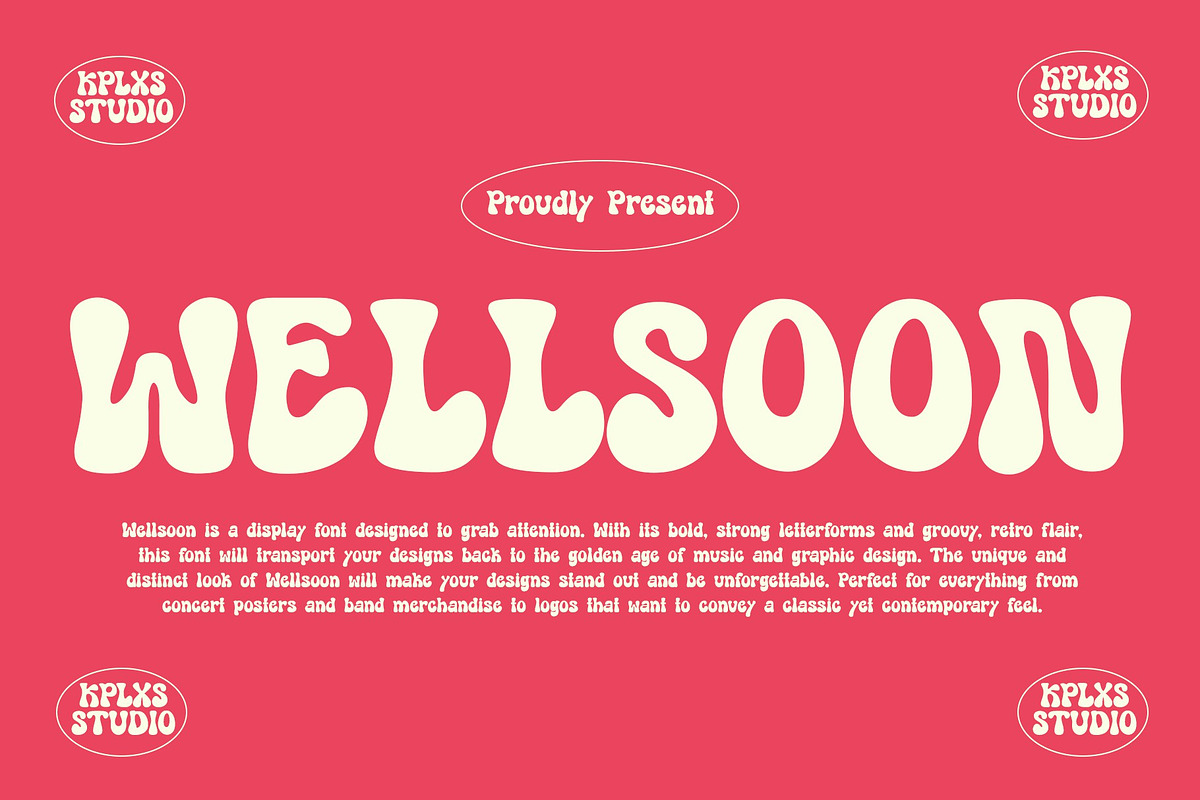 Well Soon - Display Bubble Font, a Handwritten Font by Koplexs Studio (Photo 11 of 11)