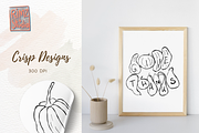 Hand-Drawn Thanksgiving Doodle SVG, a Food Illustration by RimzStudio (Thumbnail 5 of 6)